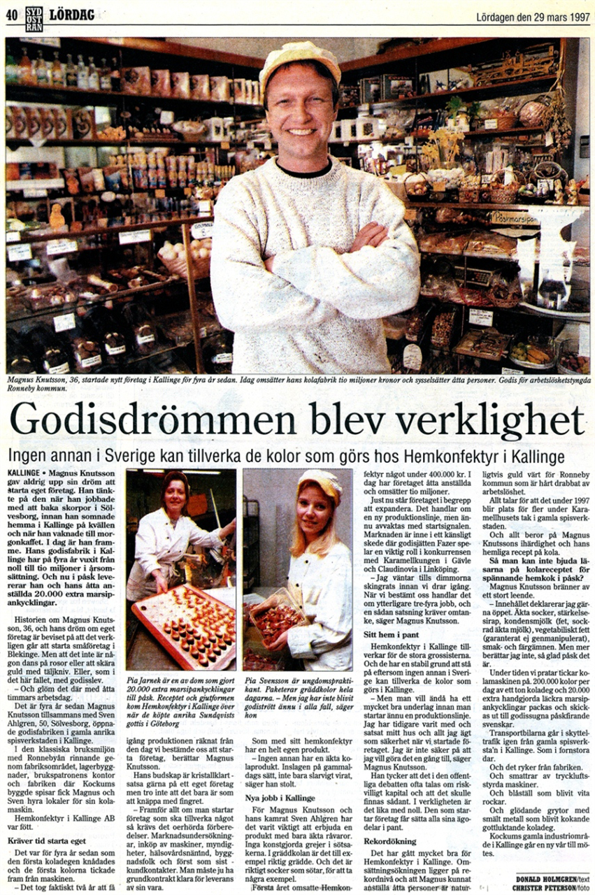 Pressklipp från BLT, 17 december 1997
